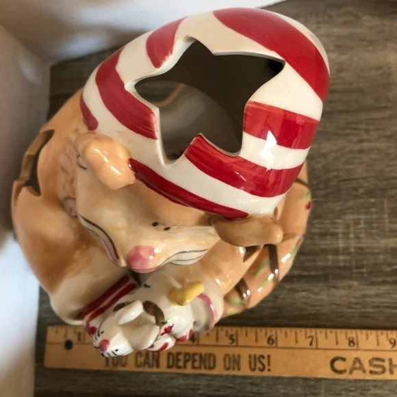 Holiday Cat  Tealight Holder - Picture 11 of 12